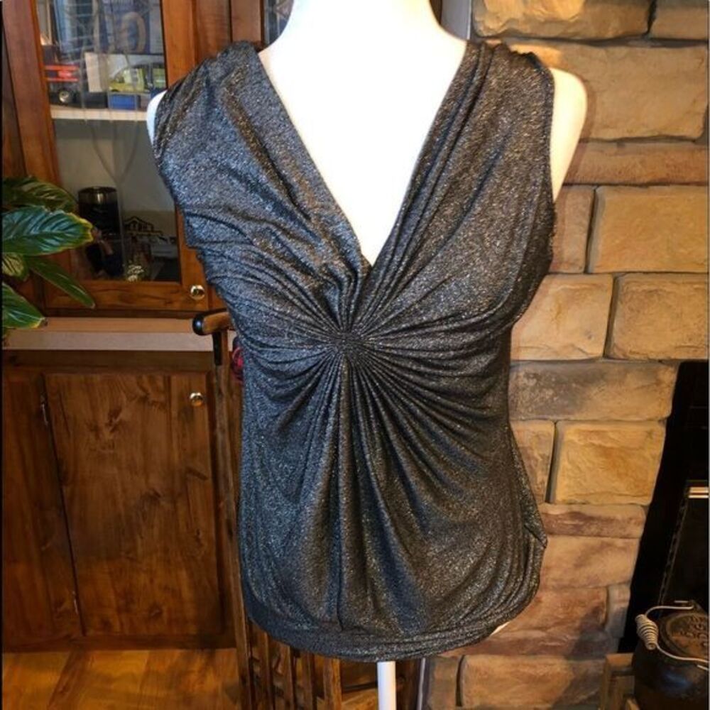 Studio Y sleeveless shirt sparkly material size M